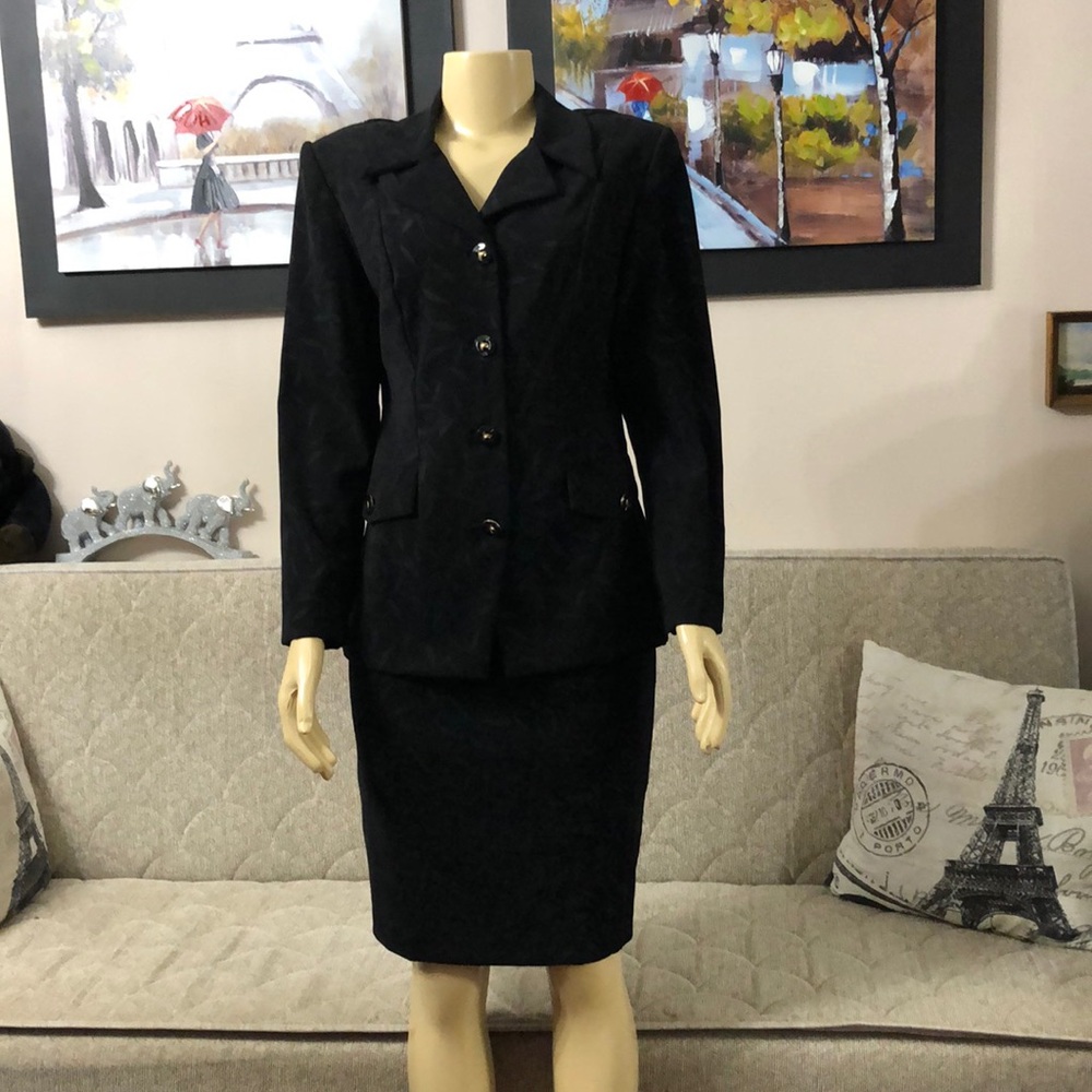BETSY LAUREN PETITES PENCIL SKIRT SUIT 10P